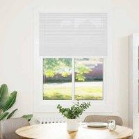 Berkfield Home Pleated Blind White 100x100 cm Fabric Width 99.4 cm Polyester