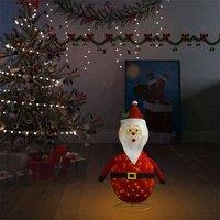Berkfield Home Durable Decorative Christmas Santa Claus Figure LED Luxury Fabric 60cm
