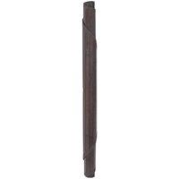 Berkfield Home Rug Round Dark Brown100 cm Bamboo in Brown | Size: Medium