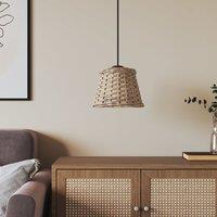 Berkfield Home Ceiling Lamp Shade Brown 15x12 cm Wicker | Size: 15x12 cm