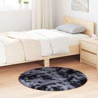 Berkfield Home Shaggy Rug High Pile NAVARRA Dark Grey 100x100 cm Polyester | Size: Medium