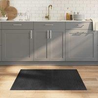 Berkfield Home Rug Rectangular Grey 80x100 cm Bamboo | Size: Medium