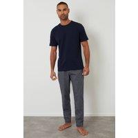 Threadbare Men's Stripe Pyjama Set in Navy | Size: Large