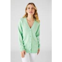 Damart Women's Soft & Warm Essential V-Neck Cardigan in Mint | Size: 18-20
