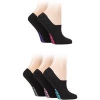 SOCKSHOP Dare to Wear Women's 5 Pair Dare to Wear No Show Socks in Black | Size: 4-8