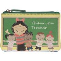 Mala leather Women's Pinky Thank you Teacher Coin Purse