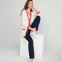 Lands' End Women's Starfish Straight Leg Knit Denim Jeans in Dark Indigo | Size: 16-18