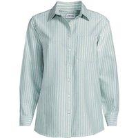 Lands' End Women's Petite Cotton Oxford Shirt in Aqua | Size: Small