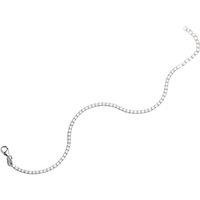 Spero London Women's Sterling Silver Adjustable Tennis Bracelet - 2mm