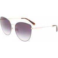 Longchamp Women's LO158S-713 Fashion Round/Oval Sunglasses in Gold