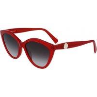 Longchamp Women's LO730S-600 Fashion Cat Eye Sunglasses in Red