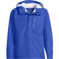 Lands' End Men's Packable Waterproof Rain Jacket in Blue | Size: Medium