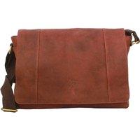 Eastern Counties Leather Men's Jacob Distressed Leather Messenger Bag in Tan