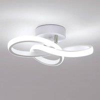 Pheashine Modern LED Ceiling Light, 22W, White, Cold White Light (25cm)