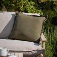 Yard Holmfirth Canvas 100% Cotton Outdoor Cushion in Khaki | Size: 45 cm x 45 cm