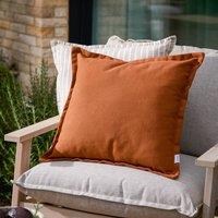 Yard Holmfirth Canvas 100% Cotton Outdoor Cushion in Burnt Orange | Size: 45 cm x 45 cm