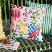 Furn Mediterranean Picnic Outdoor Cushion | Size: 45 cm x 45 cm