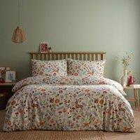 Portfolio Home Arden Animal Print Deer Duvet Cover Quilt Set with Pillowcase in Natural | Size: Single