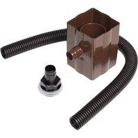 FloPlast FloSaver RVS1Br Brown Rainwater Diverter