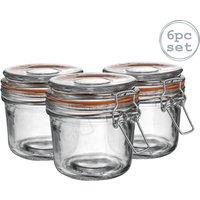Argon Tableware Glass Storage Jars - 350ml/12.3oz - Set of 6 in Clear