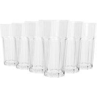 Argon Tableware Reusable Plastic Highball Glasses - 580ml - Pack of 6 in Clear