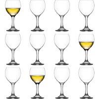 LAV Misket White Wine Glasses - 210ml - Pack of 12 in Clear