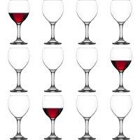 LAV Misket Red Wine Glasses - 260ml - Pack of 12 in Clear