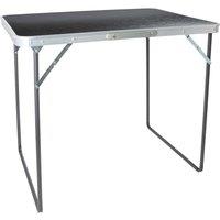Harbour Housewares Folding Metal Camping Table - 80cm x 60cm in Black | Size: 80 cm x 60 cm