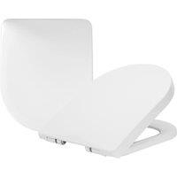 Harbour Housewares Square Soft Close Toilet Seats White Pack of 2