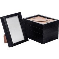 Nicola Spring 3D Box Photo Frames - 5 x 7 - Pack of 5 in Black