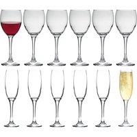 LAV Venue Stemware 12 Piece Set - Clear