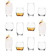 LAV Empire Glassware 12 Piece Set - Clear