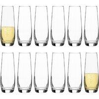 Argon Tableware Corto Stemless Champagne Flutes - 230ml - Pack of 12 in Clear