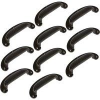 Hammer and Tongs Wide Lipped Cabinet Drawer Pull - W130mm x H50mm - Pack of 10 in Black | Size: 1000mm x 500mm