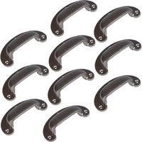 Hammer and Tongs Wide Lipped Cabinet Drawer Pull - W95mm x H40mm - Pack of 10 in Grey | Size: 1000mm x 500mm