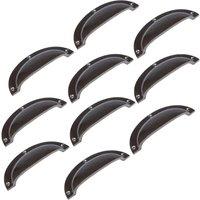 Hammer and Tongs Curved Cabinet Drawer Pull - W130mm x H50mm - Pack of 10 in Grey | Size: 1000mm x 500mm