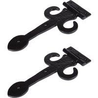Hammer and Tongs Arrowhead T-Hinge - W300mm - Black - Pack of 2 | Size: 10000mm x 520mm