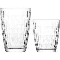 LAV Artemis Glassware 12 Piece Set - Clear