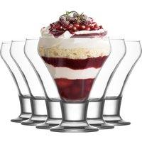 LAV Frosty Glass Ice Cream Bowls 9cm Pack of 12 in Clear