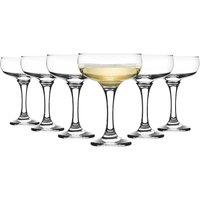 Rink Drink Champagne Saucers - 235ml - Pack of 12 in Clear