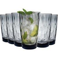 Bormioli Rocco Diamond Highball Glasses - 470ml - Pack of 6 in Blue
