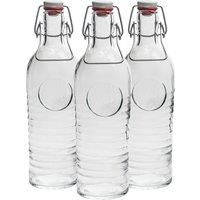 Bormioli Rocco Officina 1825 Glass Swing Bottles - 1.2 Litre - Pack of 3 in Clear