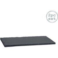 Argon Tableware Modular Slate Table Runner - 100cm x 25cm (2x Boards) in Grey | Size: 100 cm x 25 cm