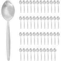 Argon Tableware Stainless Steel Dessert Spoons - Silver - Pack of 48