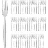 Argon Tableware Stainless Steel Dinner Forks - Silver - Pack of 48