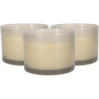 Nicola Spring 350g Pomelo & Passion Fruit Soy Candles - Pack of 3 - Double Wick Jars in Grey