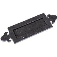 Hammer and Tongs Fleur De Lis Letter Plate - W345mm x H105mm - Black | Size: 10000mm x 520mm