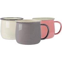 Argon Tableware Coloured Enamel Belly Mugs - 375ml - 3 Colours