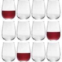 LAV Gaia Extra Large Stemless Wine Glasses - 590ml - Clear - Pack of 12