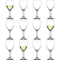LAV Empire White Wine Glasses - 245ml - Pack of 12 in Clear